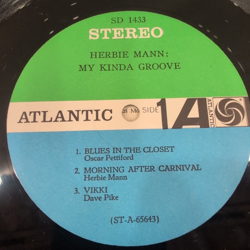 Herbie Mann My Kinda Groove Vinyl LP Atlantic SD 1433 Stereo Jazz Record - Picture 4 of 6